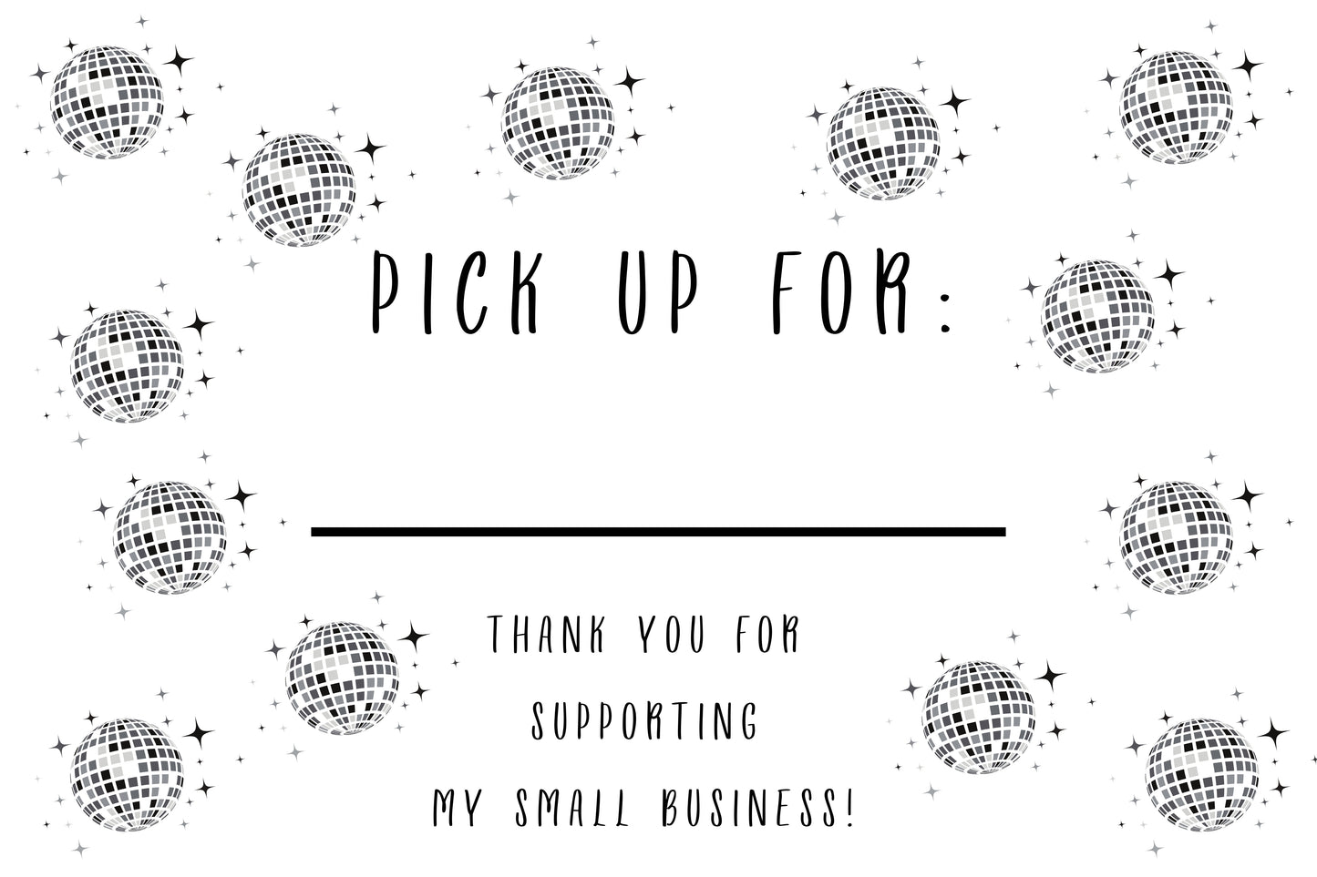 DISCO PICK UP 4X6 LABEL