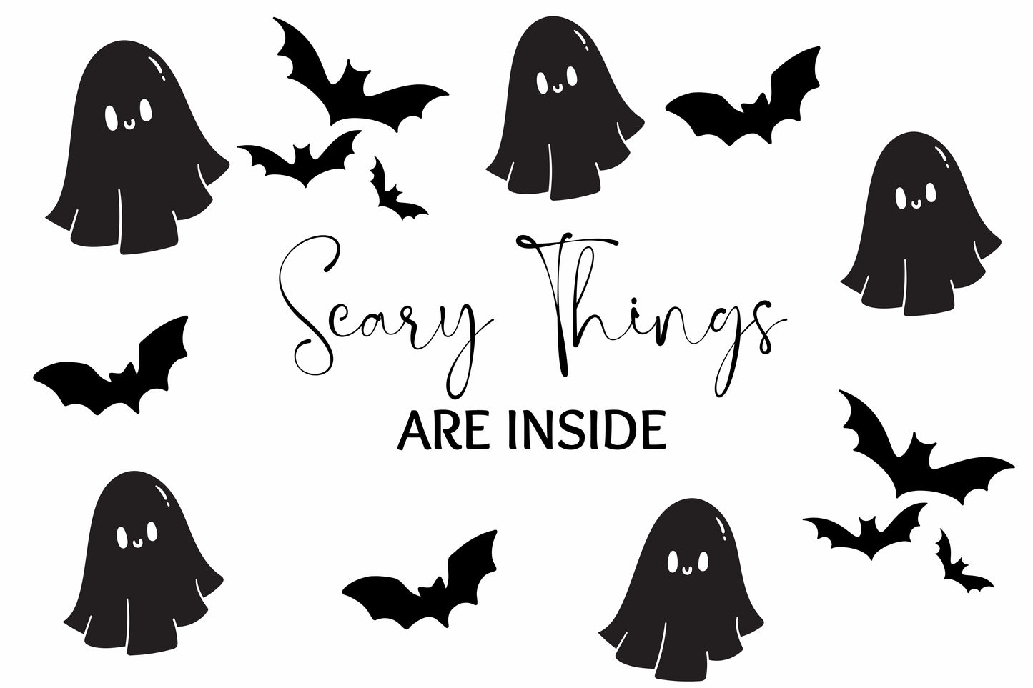 SCARY THINGS 4X6 LABEL