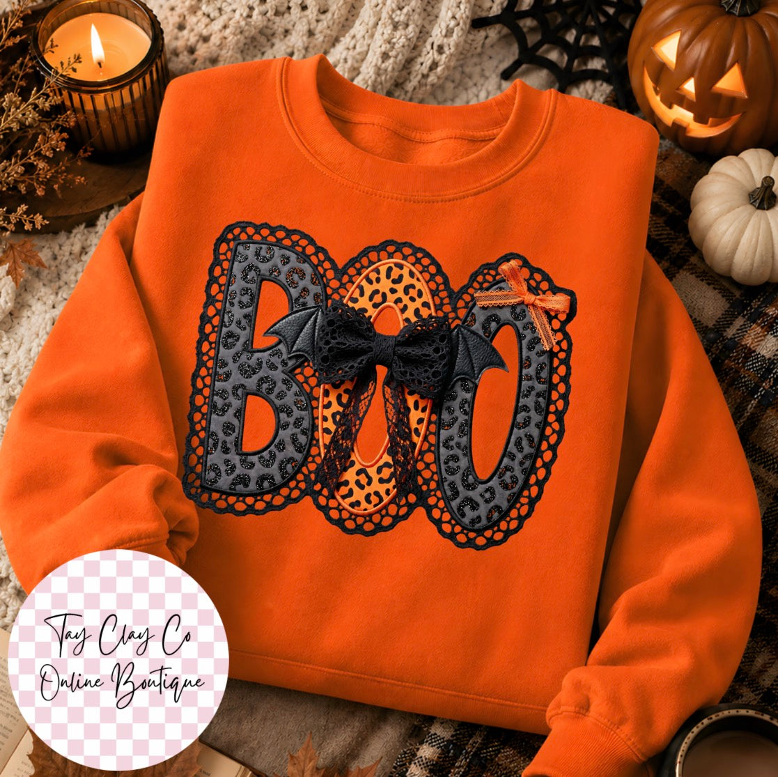 BOO LACE SWEATSHIRT