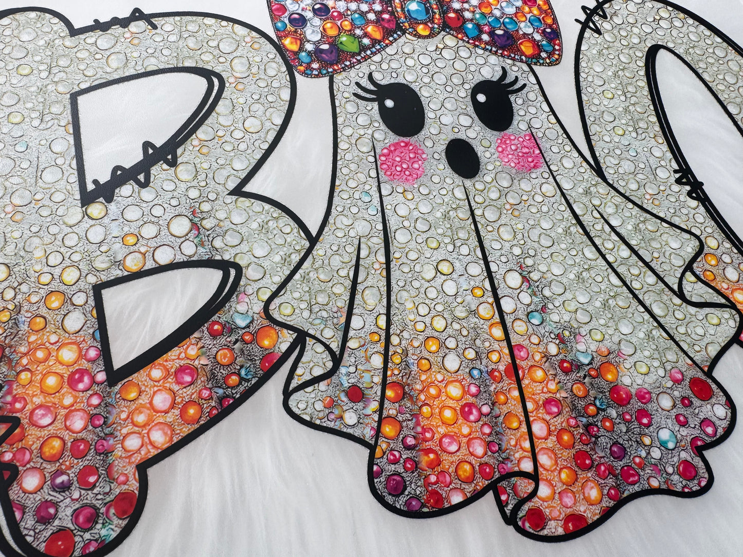 GLITTER BOO GHOST RTS DTF