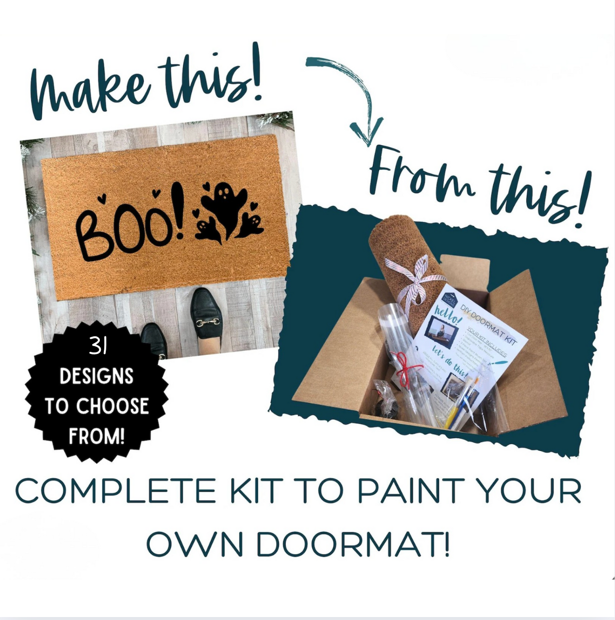 HALLOWEEN DIY DOORMAT KIT