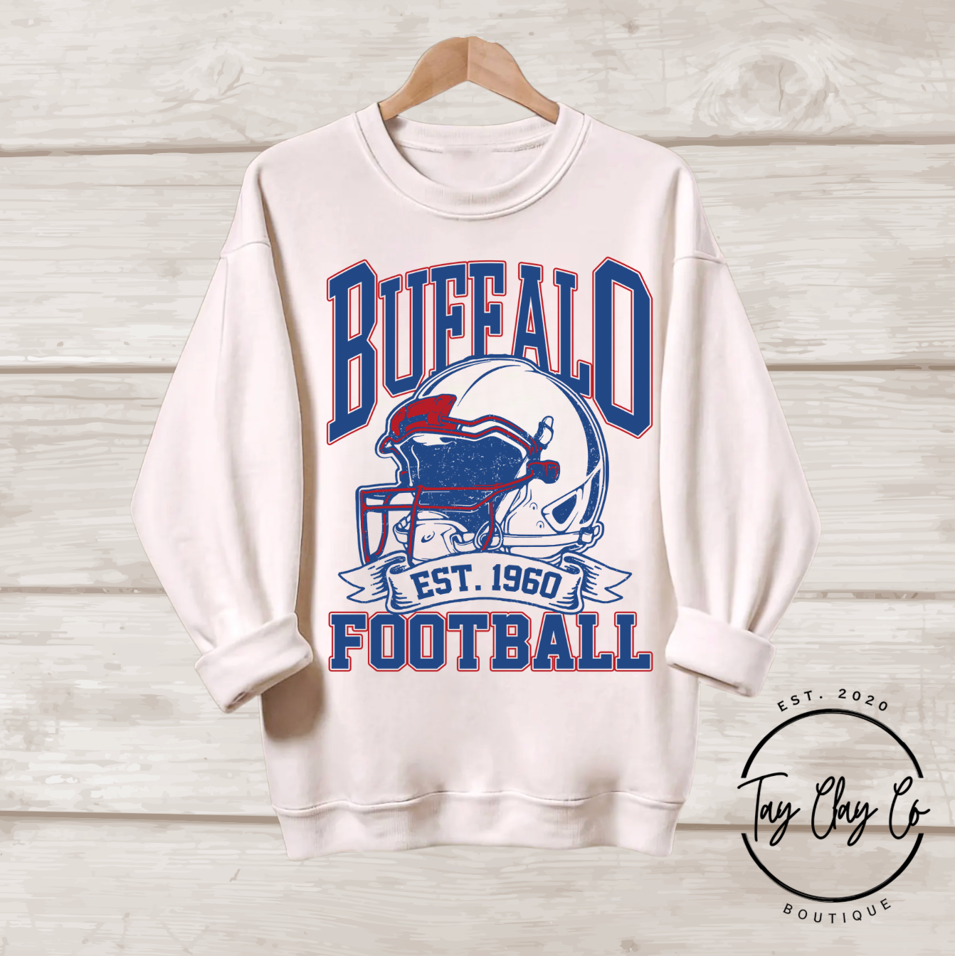 BUFFALO FOOTBALL NEW VINTAGE SWEATSHIRT