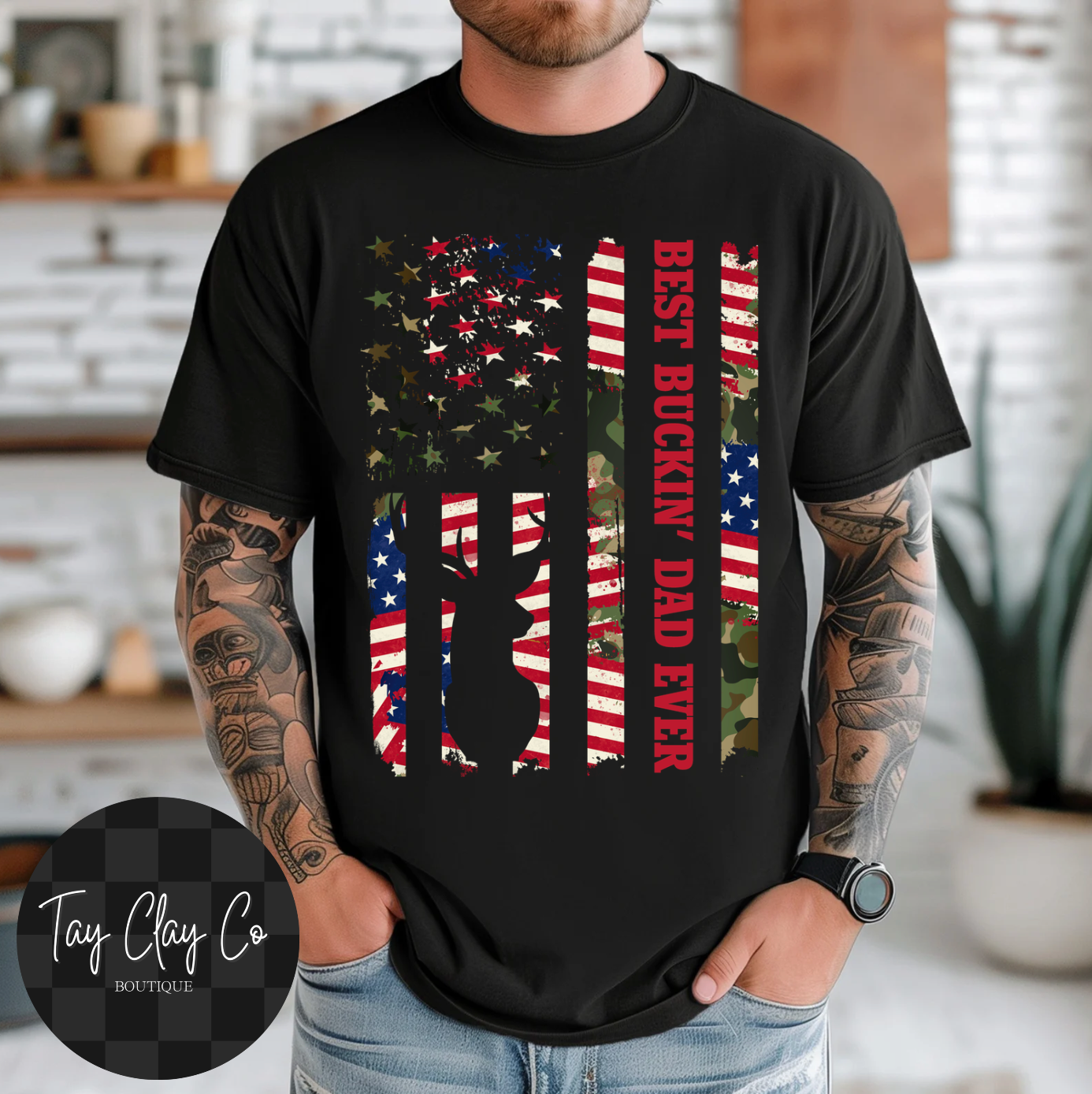 BEST BUCKIN DAD CAMO