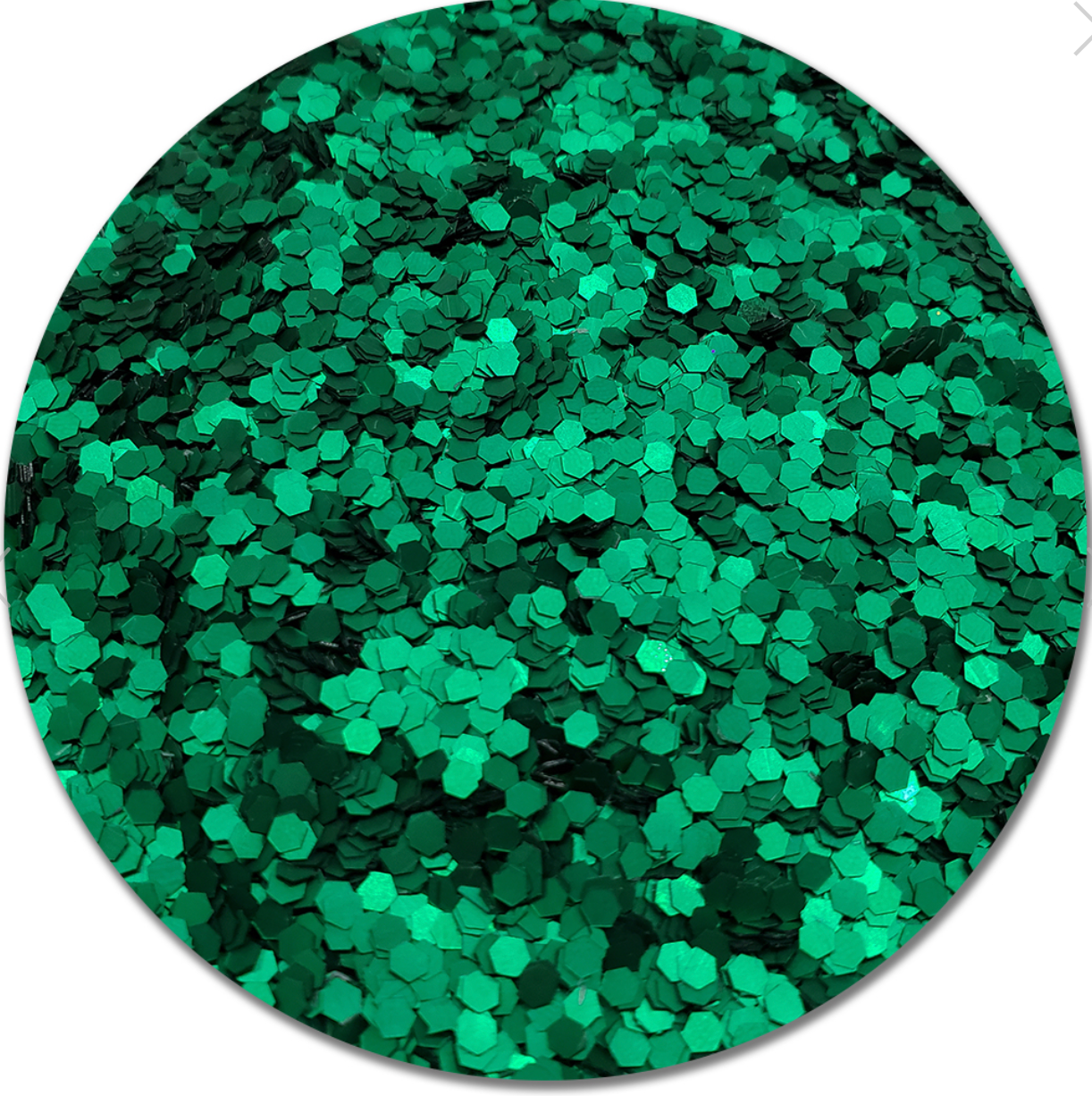 JADE GREEN CHUNKY GLITTER