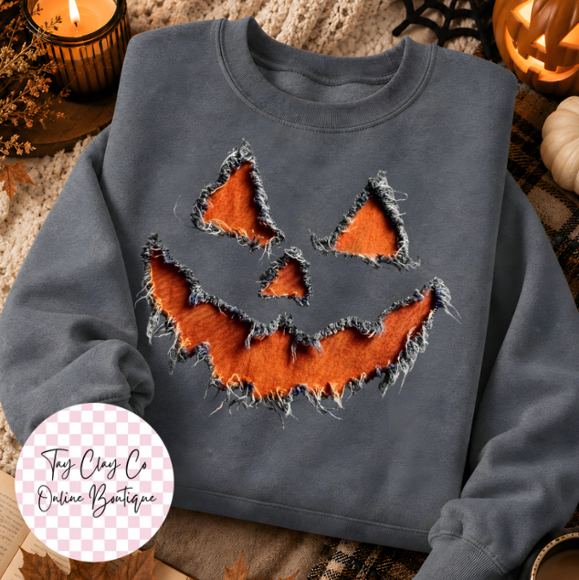 PUMPKIN REVERSED SWEATSHIRT
