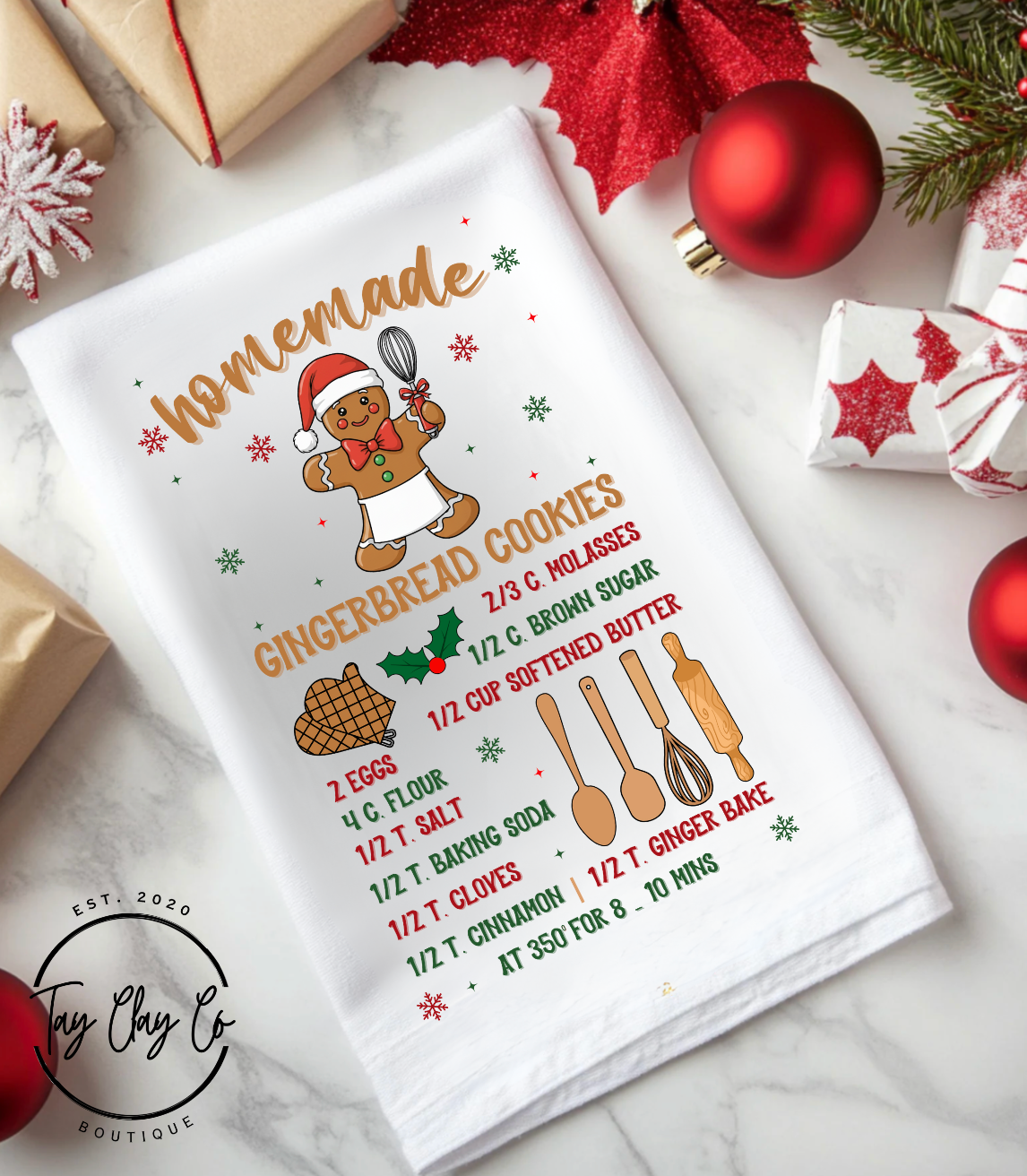 GINGERBREAD HAND TOWEL