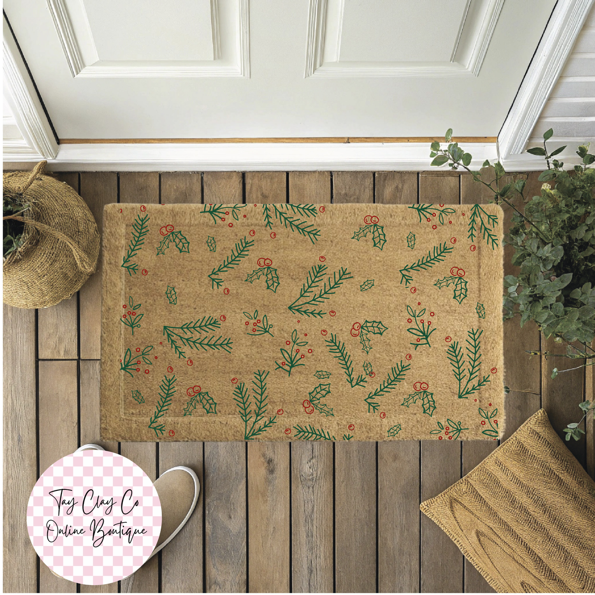 RED BERRIES DOORMAT