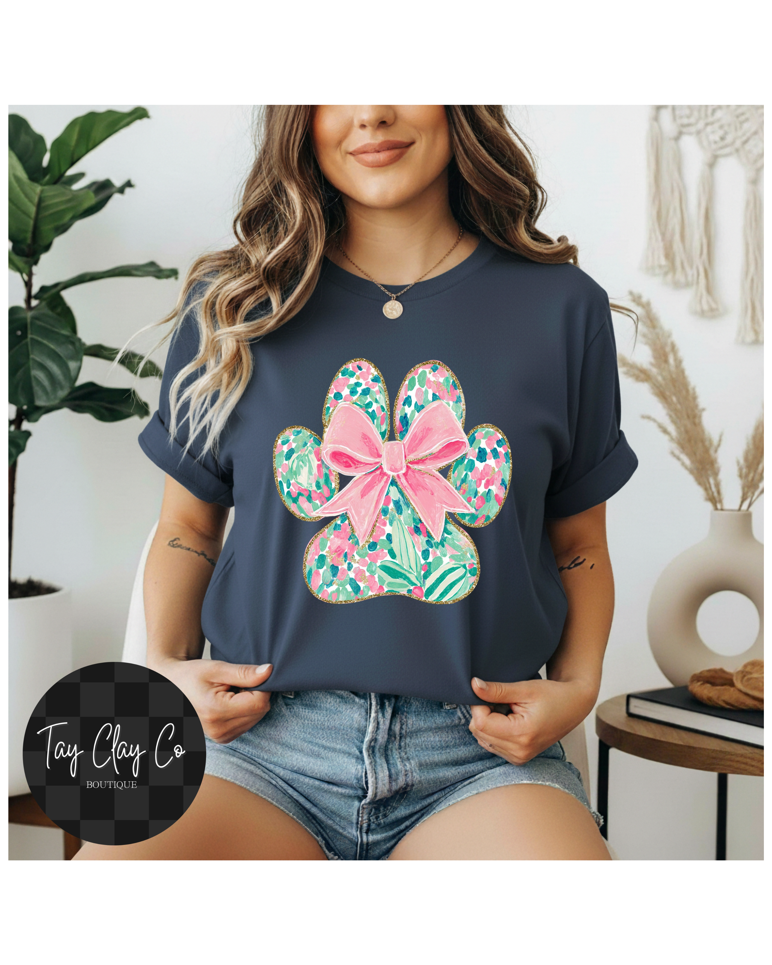 FLORAL DOG PRINT