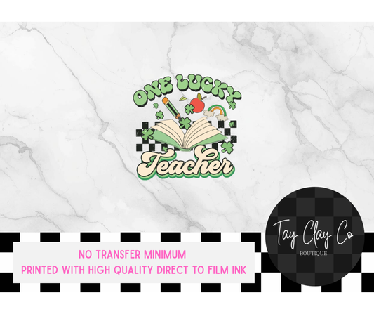 ONE LUCKY TEACHER DTF