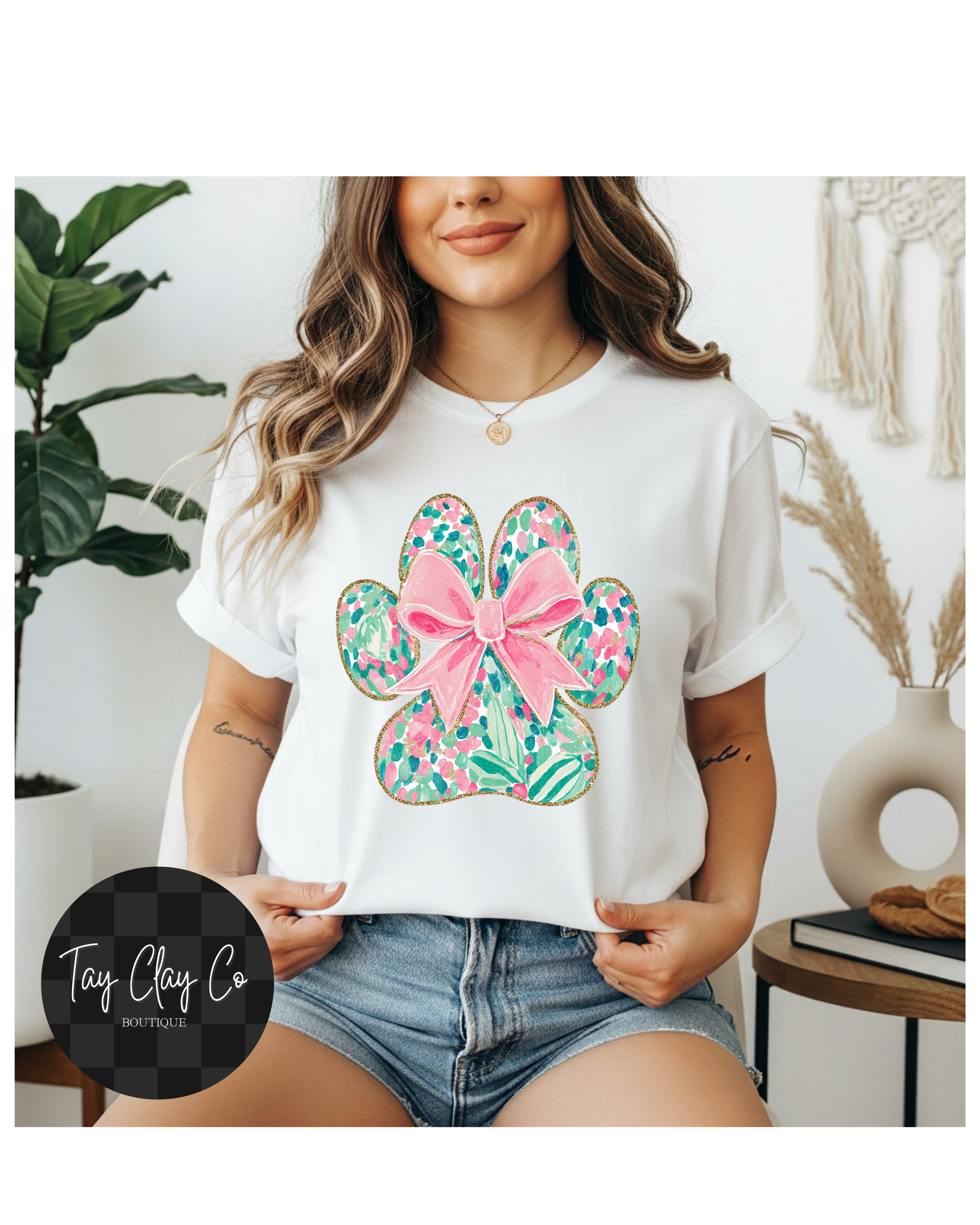 FLORAL DOG PRINT
