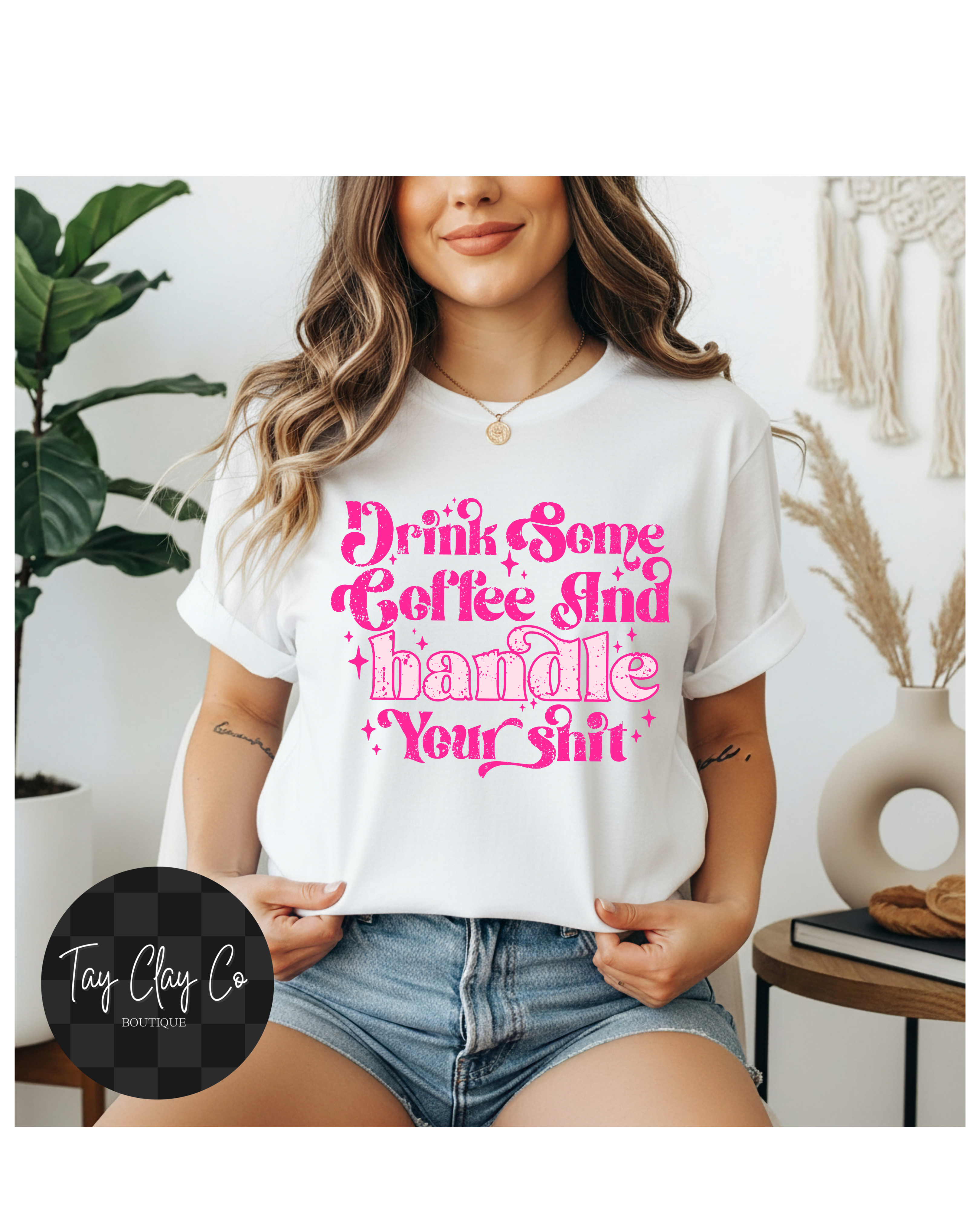DRINK COFFEE- PINK