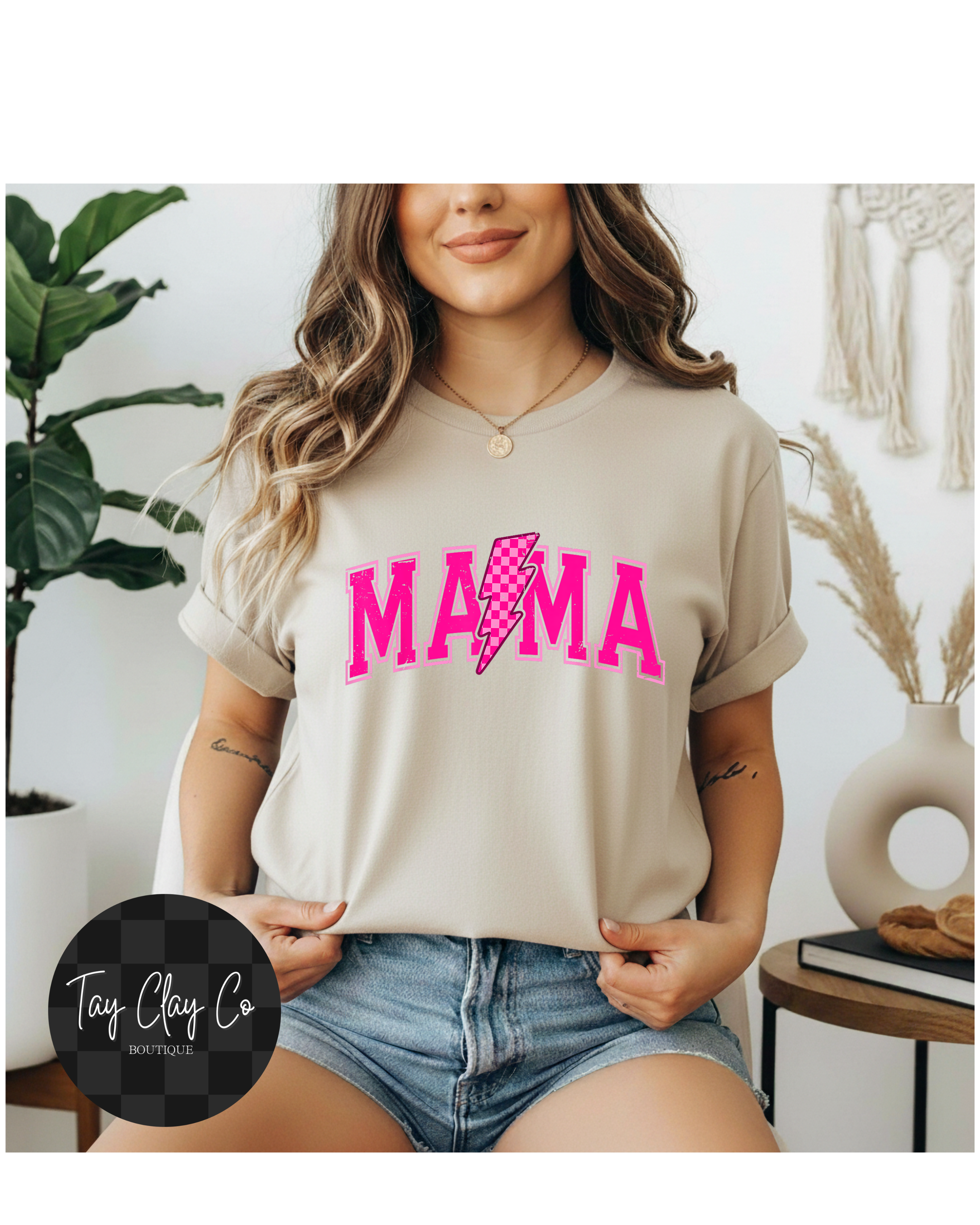 HOT PINK RETRO MAMA