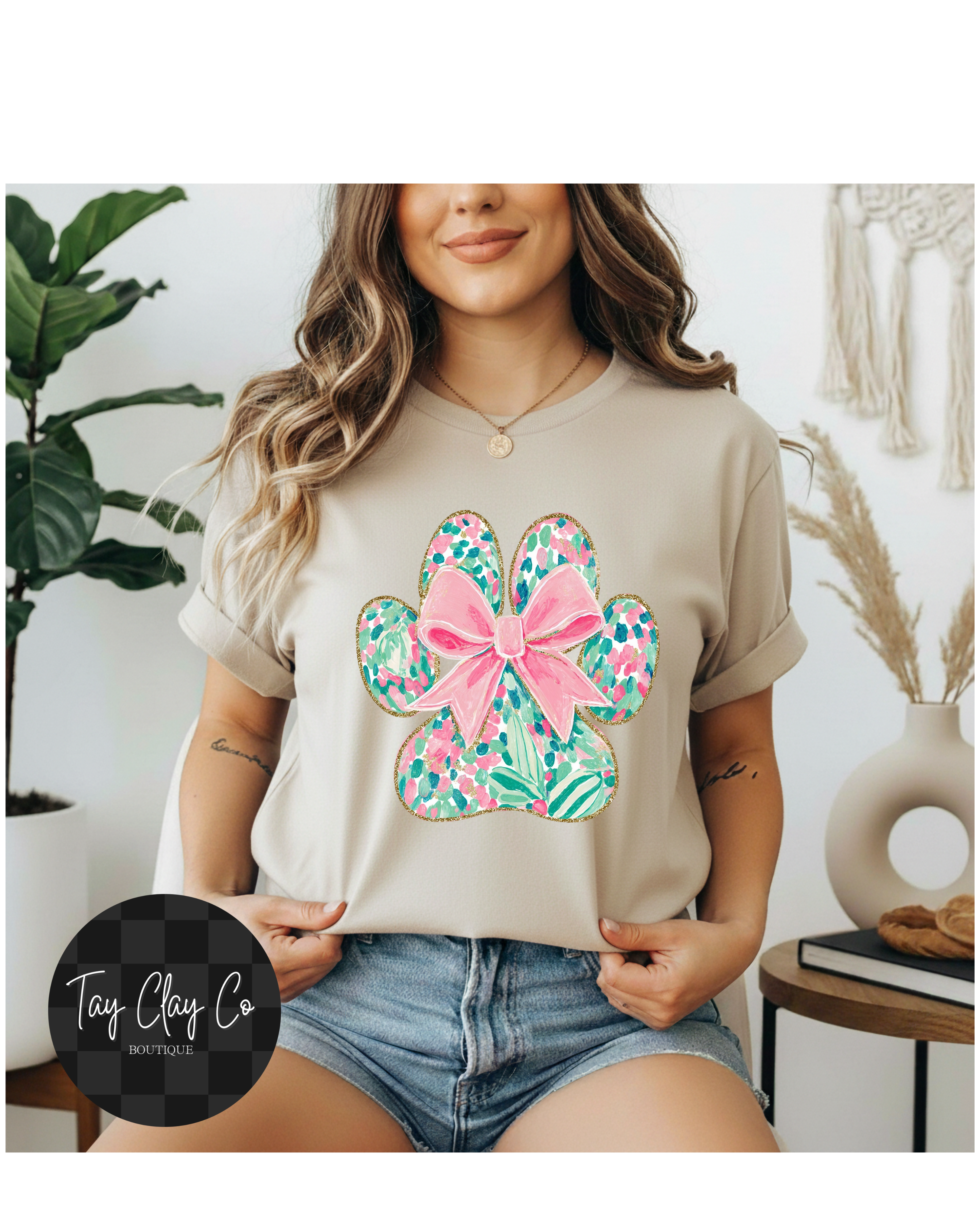 FLORAL DOG PRINT
