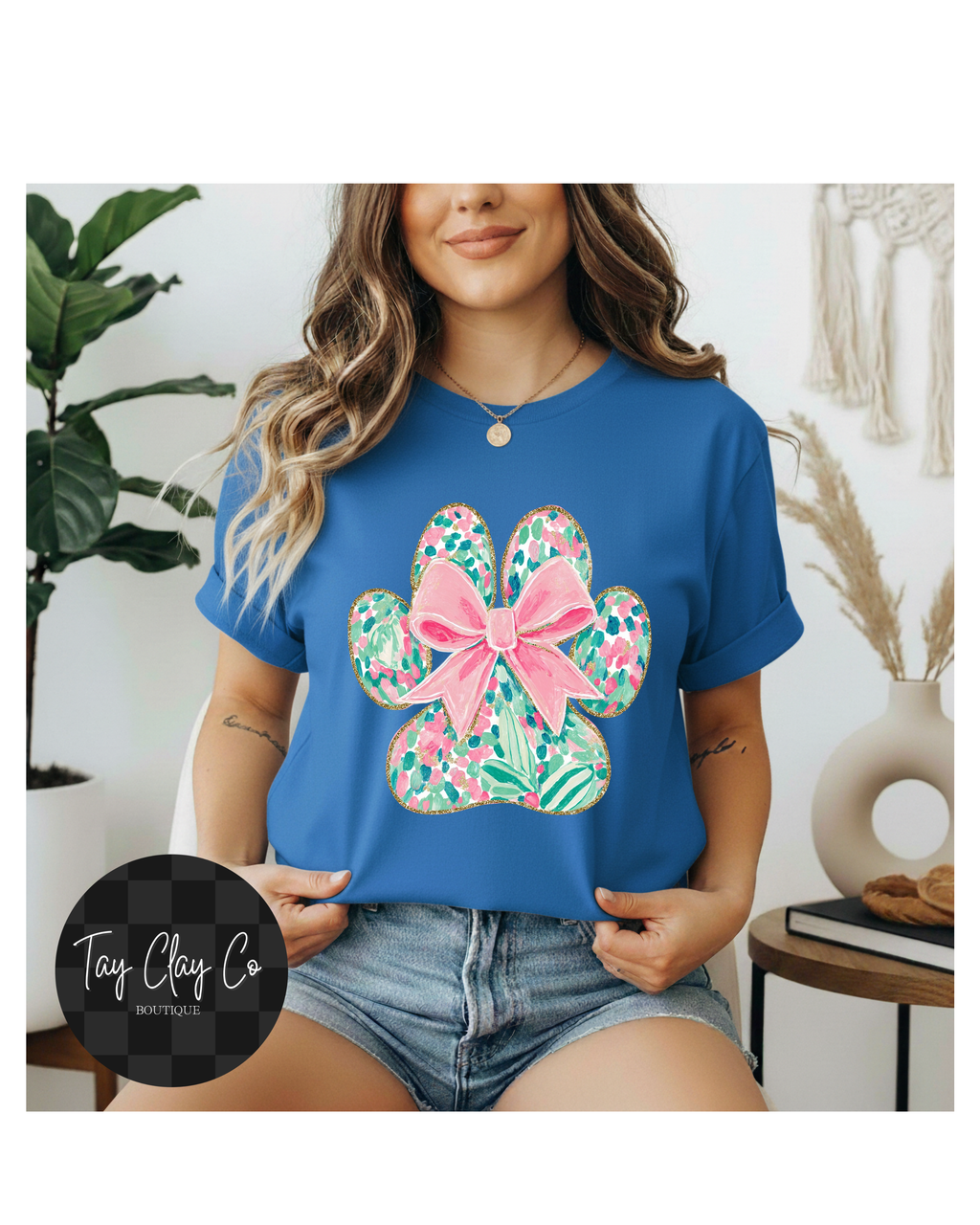 FLORAL DOG PRINT