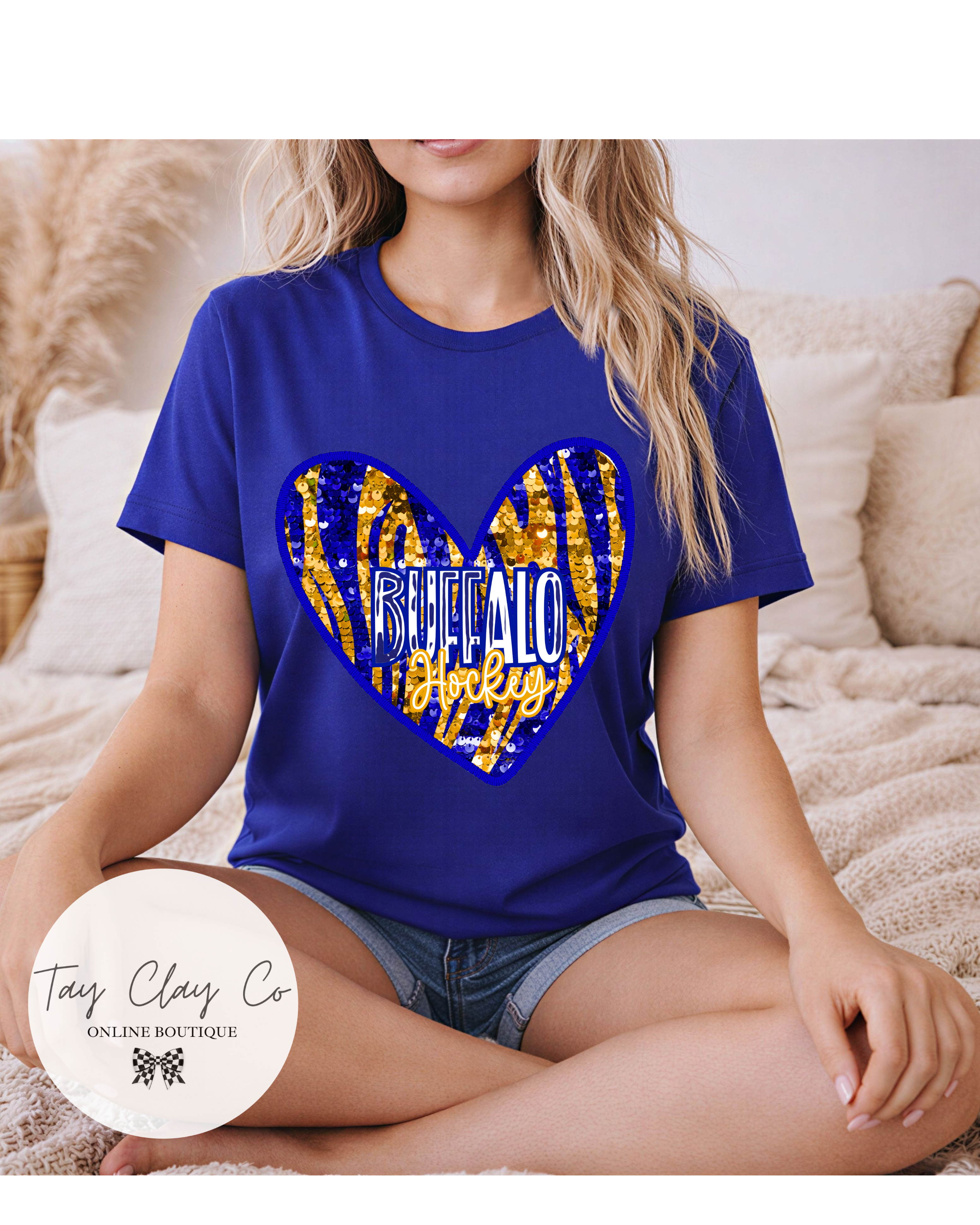 BUFF SEQUIN HEART