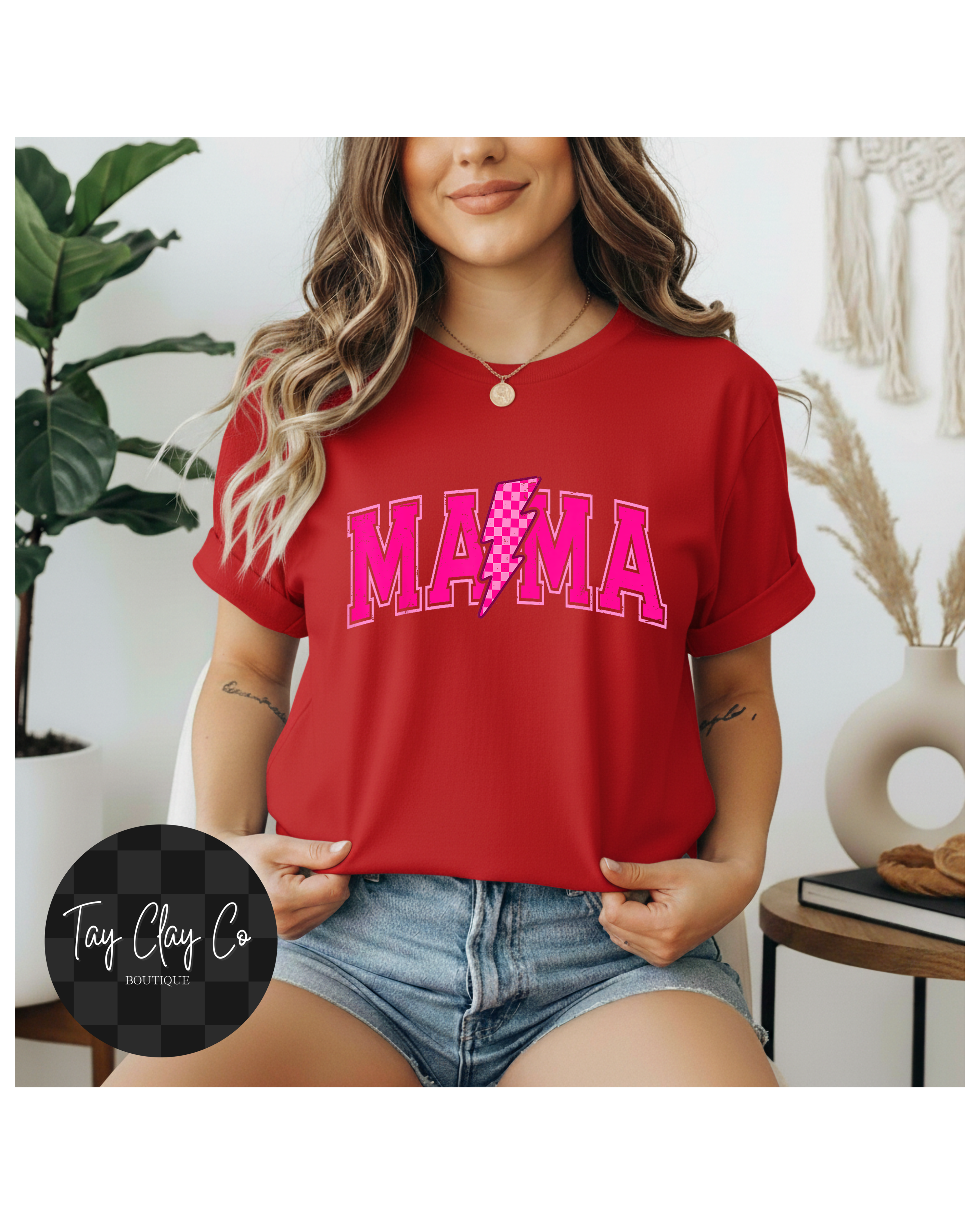 HOT PINK RETRO MAMA