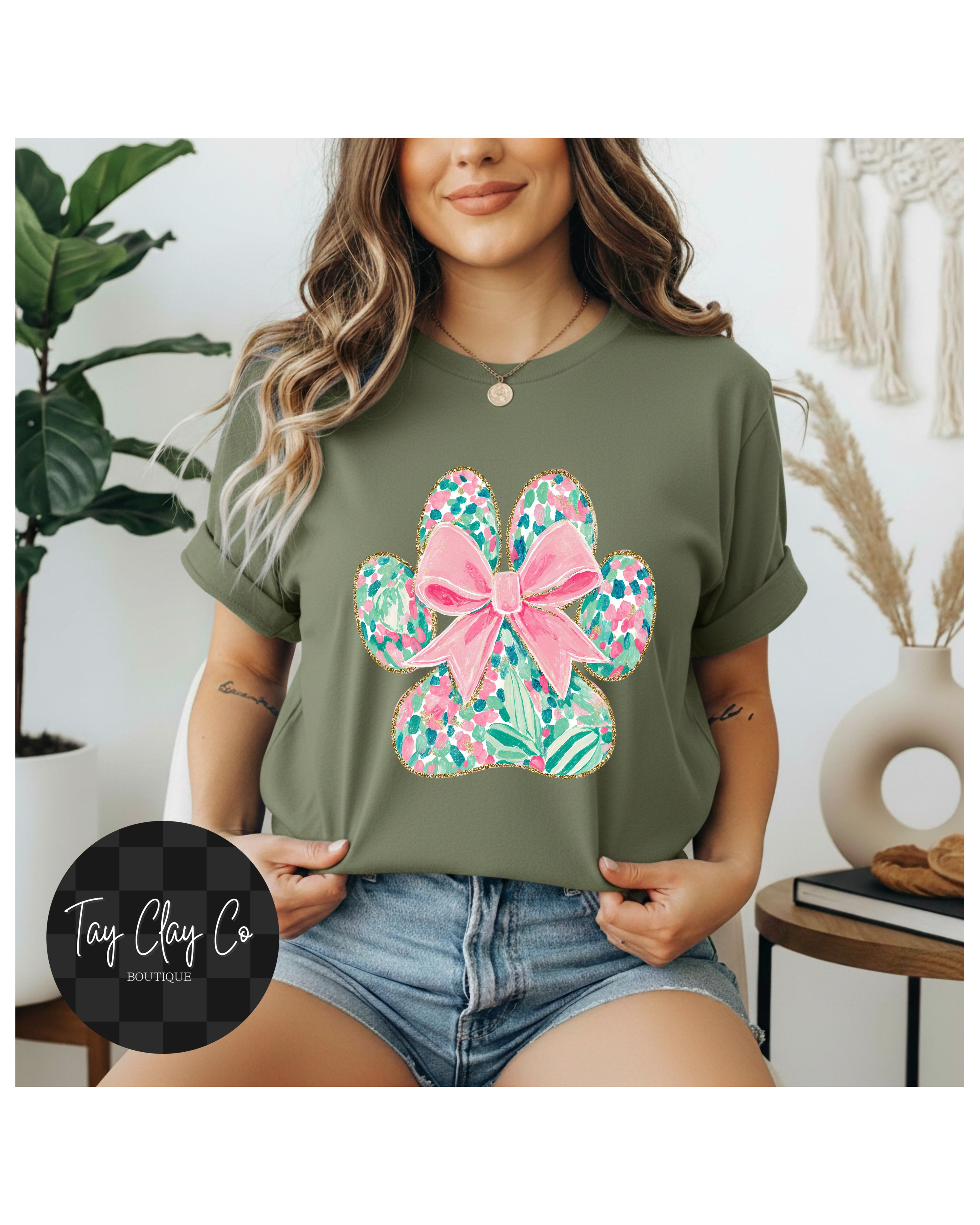 FLORAL DOG PRINT