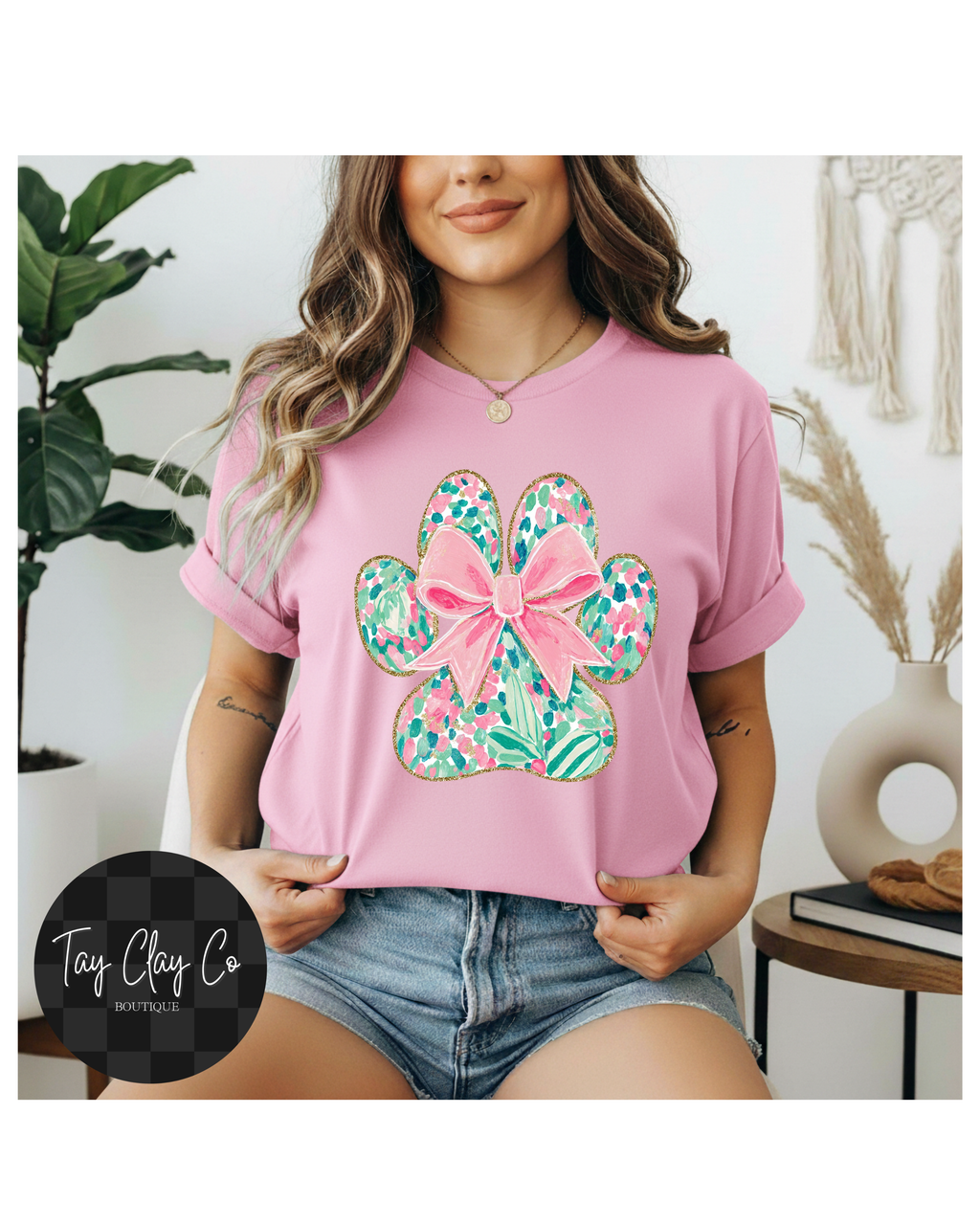 FLORAL DOG PRINT