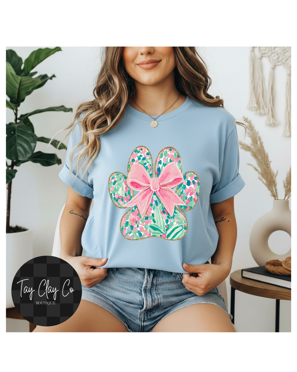 FLORAL DOG PRINT