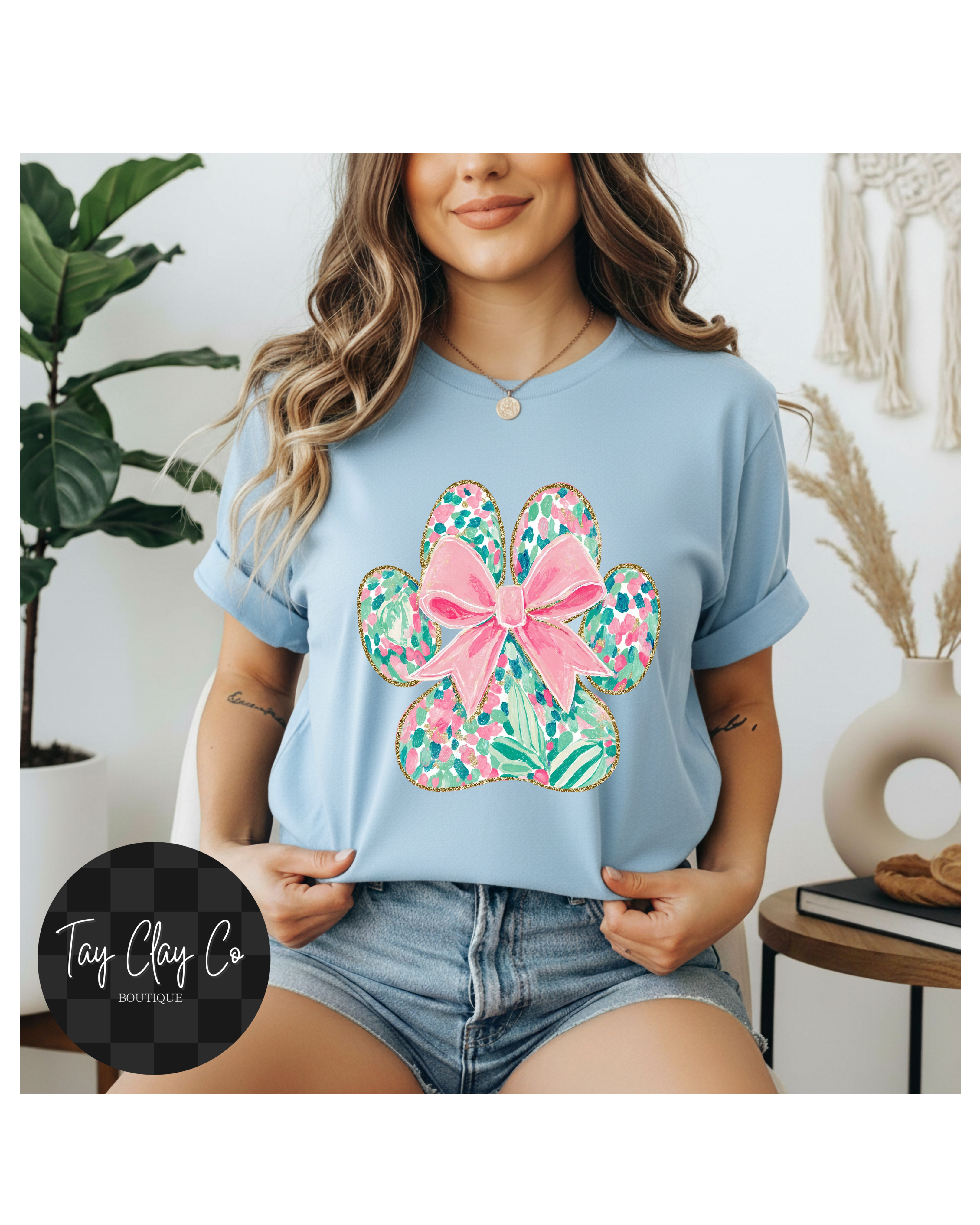 FLORAL DOG PRINT
