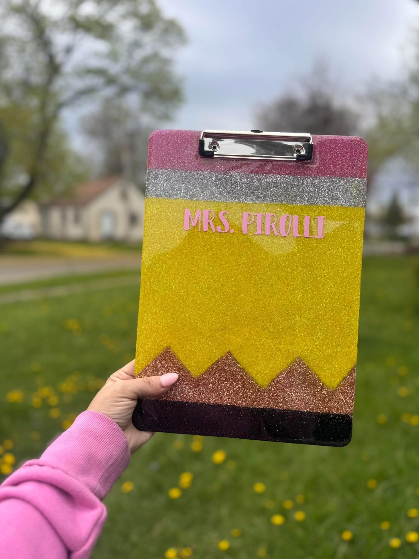 CUSTOM GLITTER CLIP BOARD