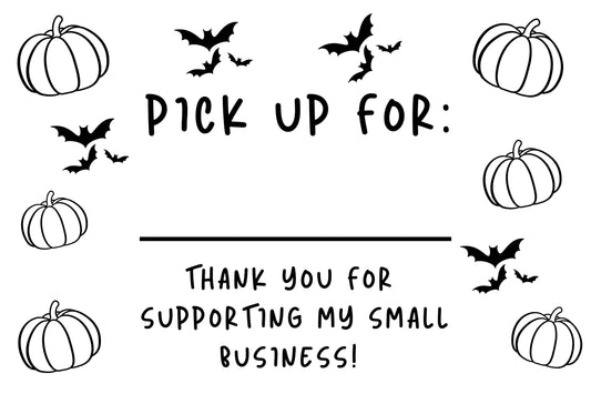 HALLOWEEN PICK UP 4X6 LABEL