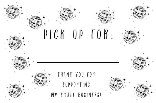 DISCO PICK UP 4X6 LABEL