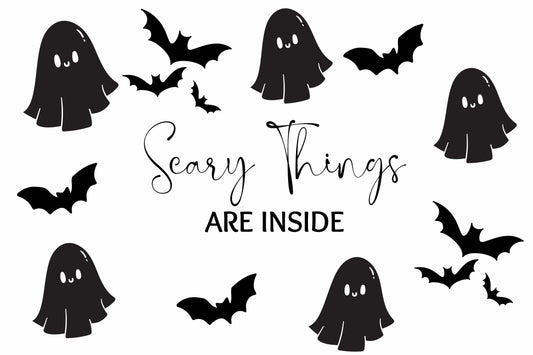 SCARY THINGS 4X6 LABEL