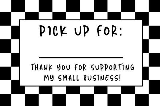 PICK UP 4X6 LABEL