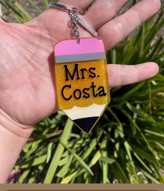 CUSTOM PENCIL KEYCHAIN