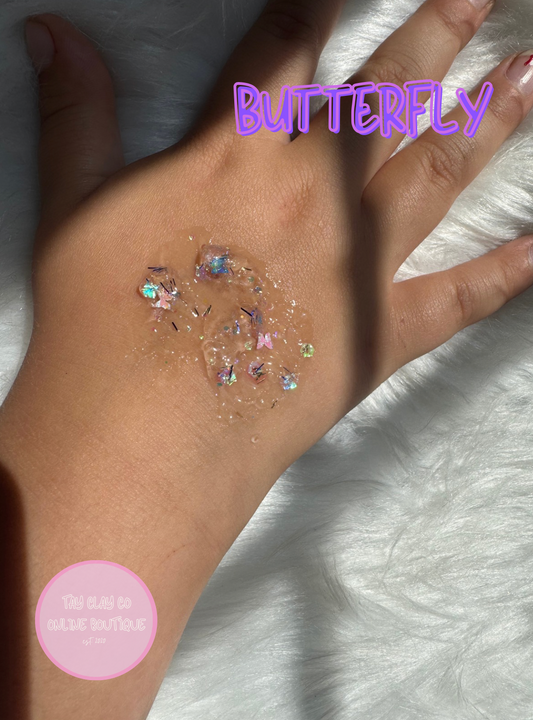 Butterfly Glitter Hair Gel