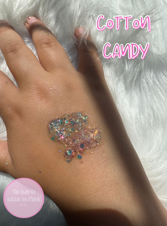 Cotton Candy Glitter Hair Gel