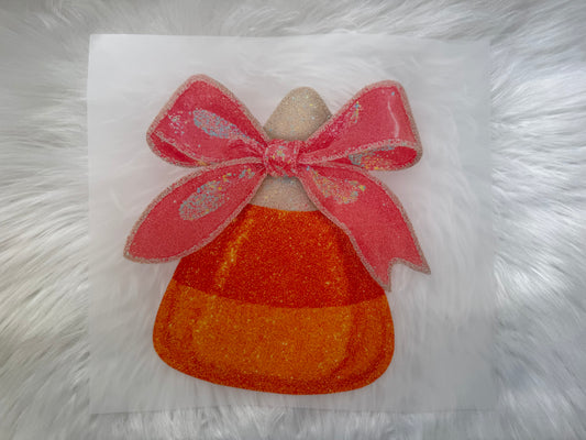 CANDY CORN GLITTER RTS DTF