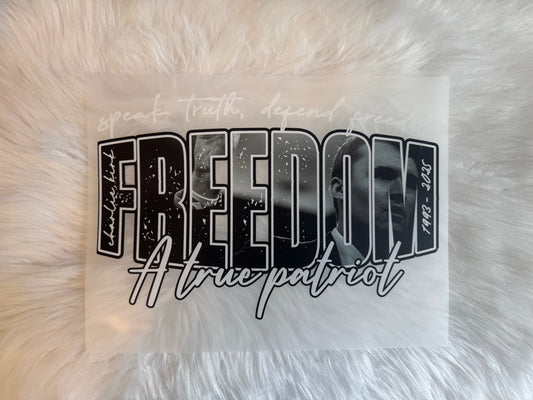FREEDOM-WHITE FONT RTS DTF