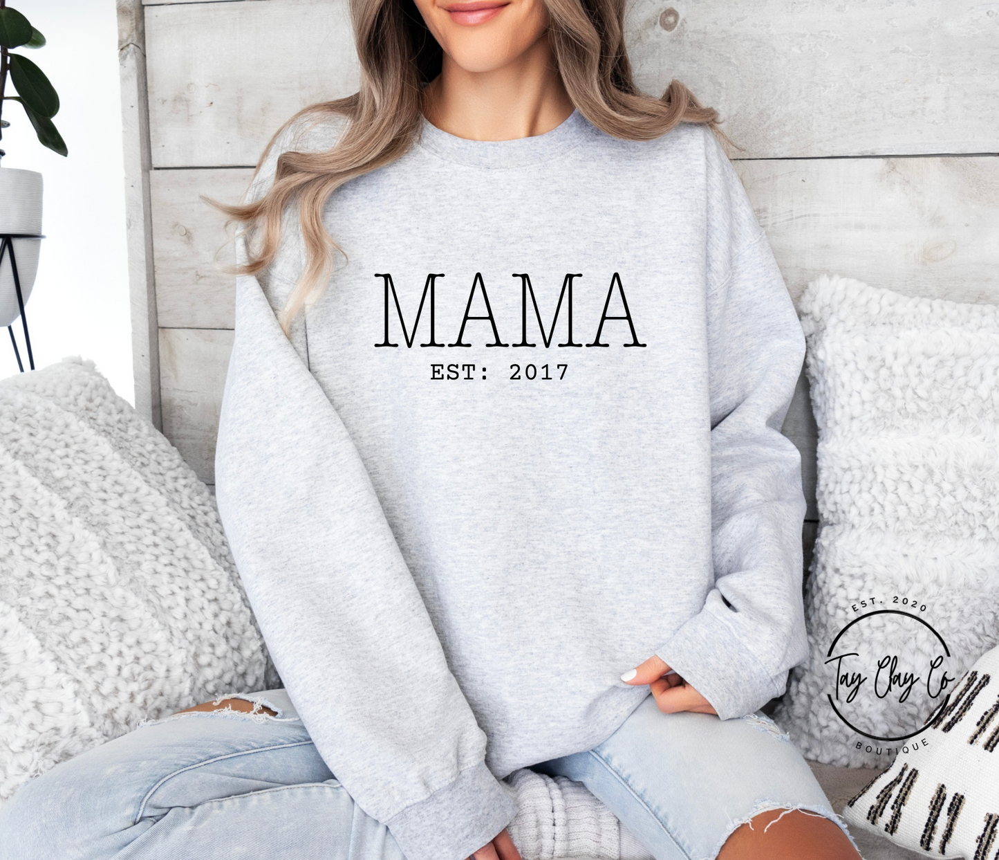 Custom Mama Crewneck Sweatshirt