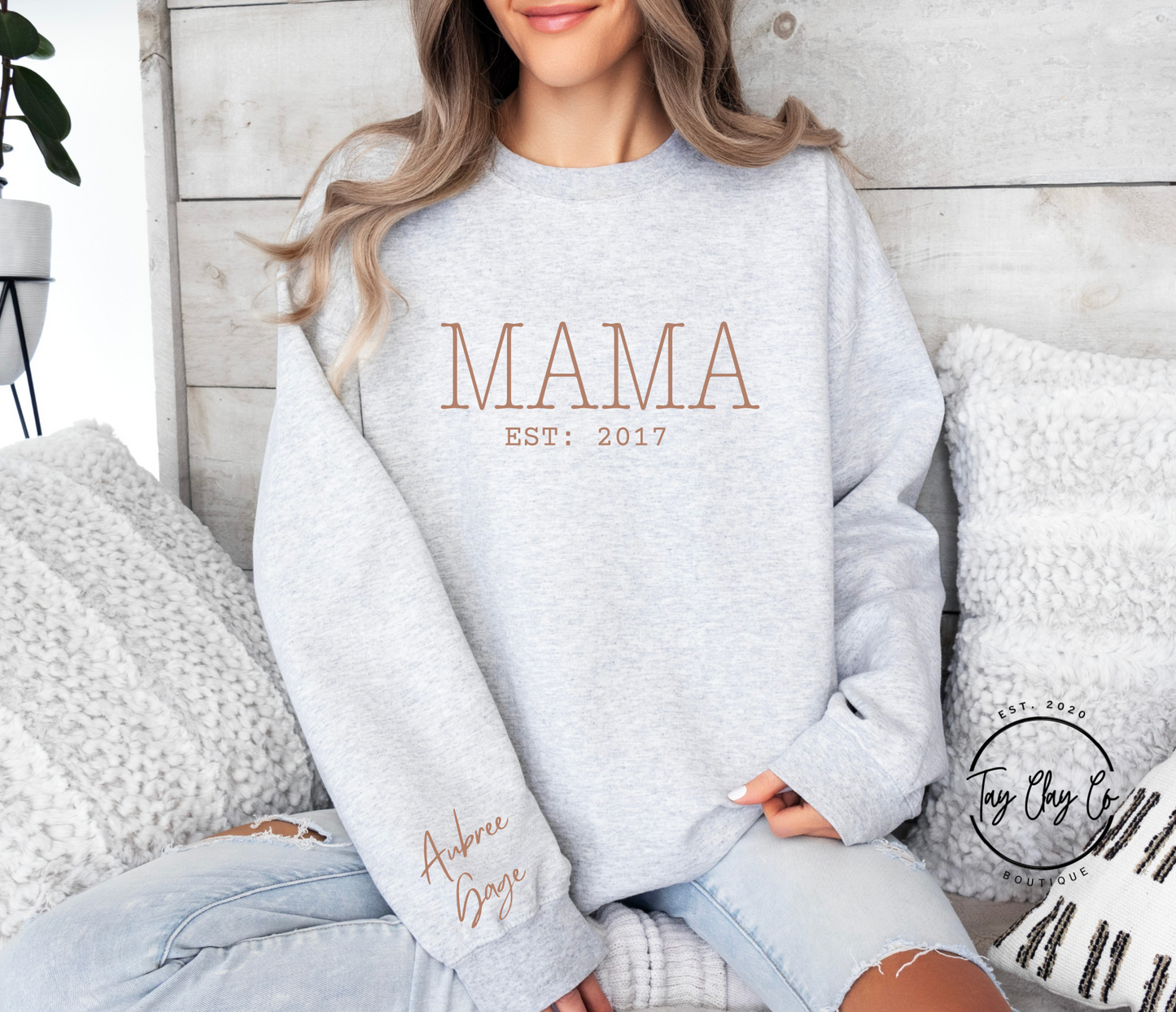Custom Mama Crewneck Sweatshirt