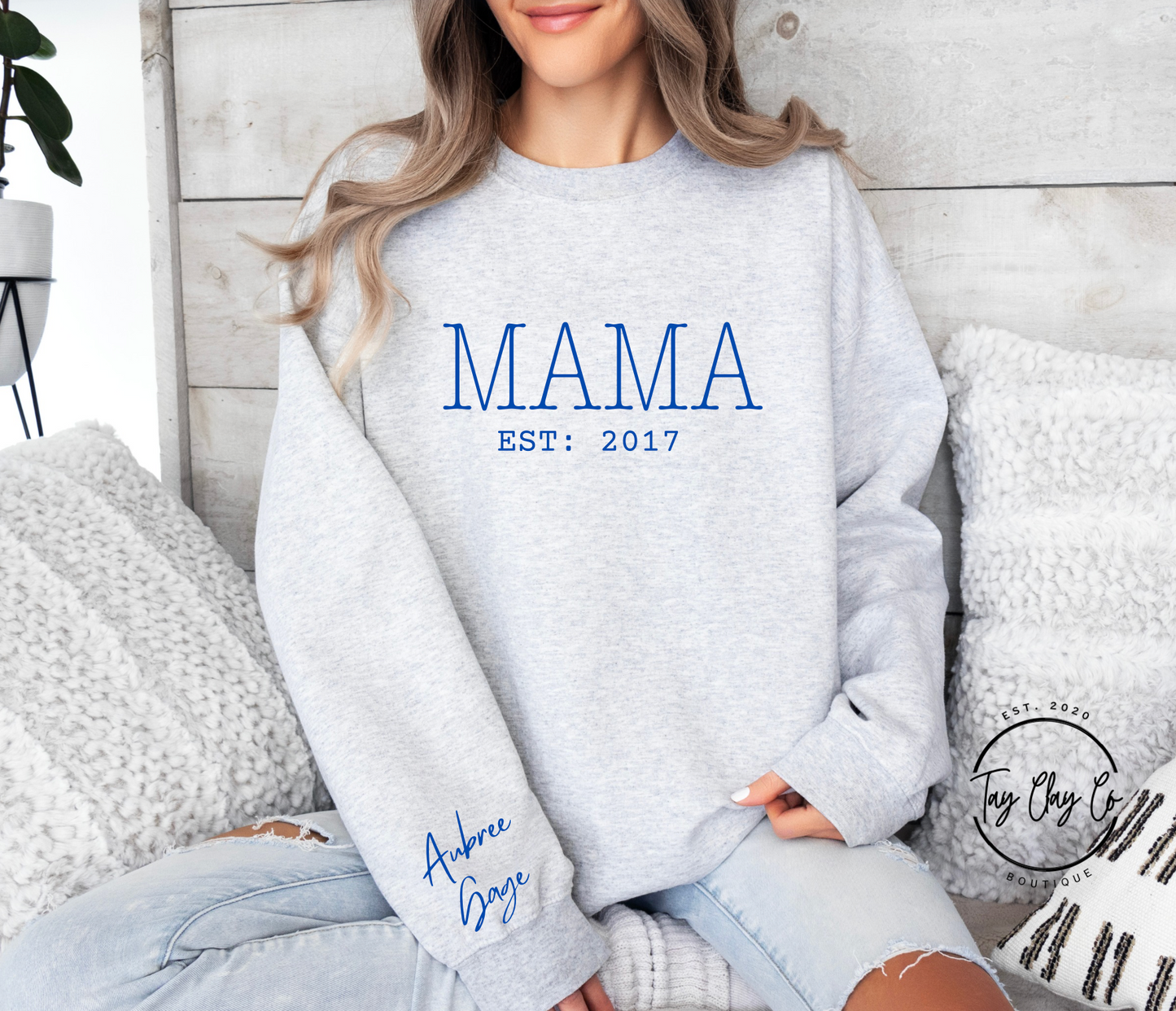 Custom Mama Crewneck Sweatshirt
