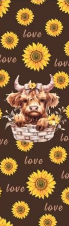 SUNFLOWER COW UV DTF PEN WRAP