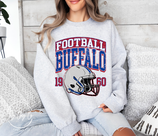 BUFFALO FOOTBALL CREWNECK