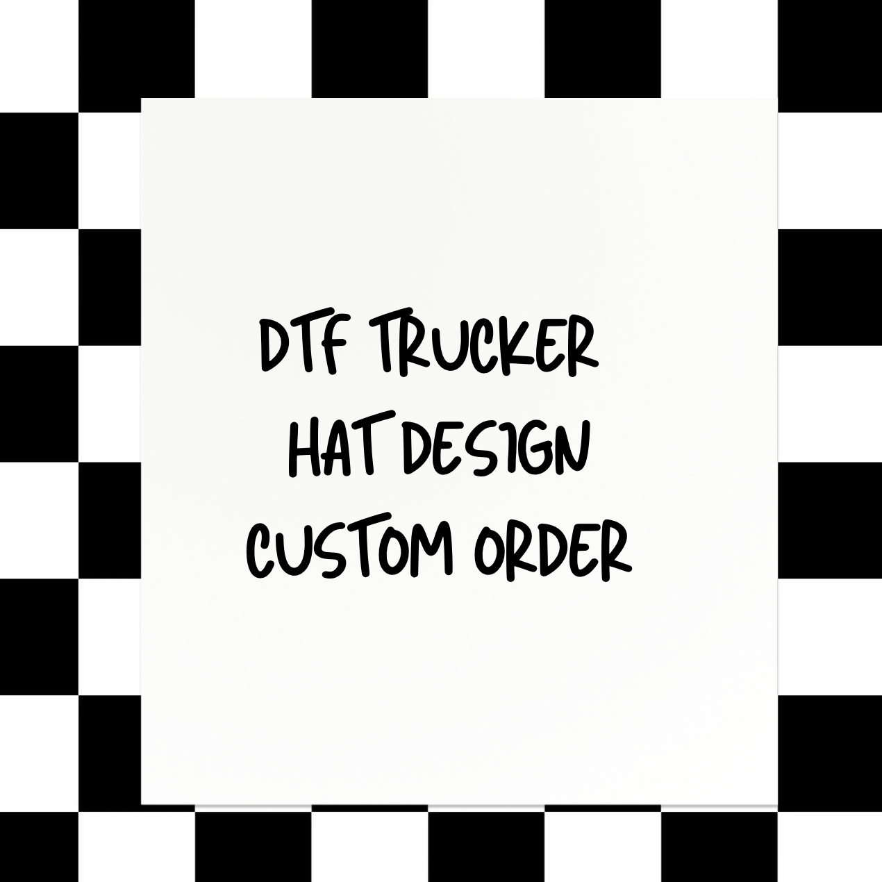 CUSTOM DTF TRUCKER HAT