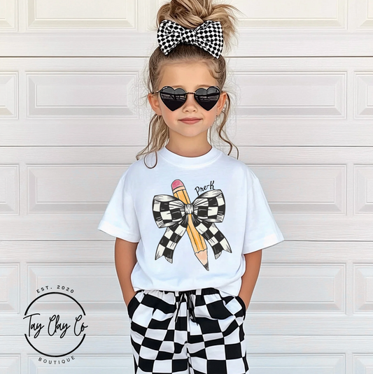 CHECKERED BOW CUSTOM