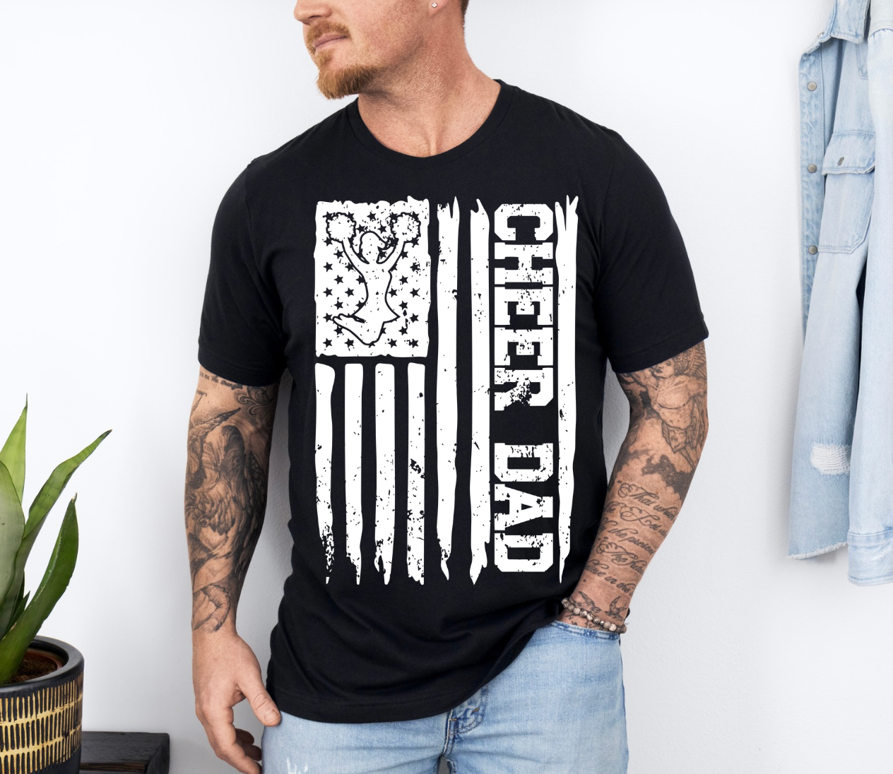 CHEER DAD DISTRESSED