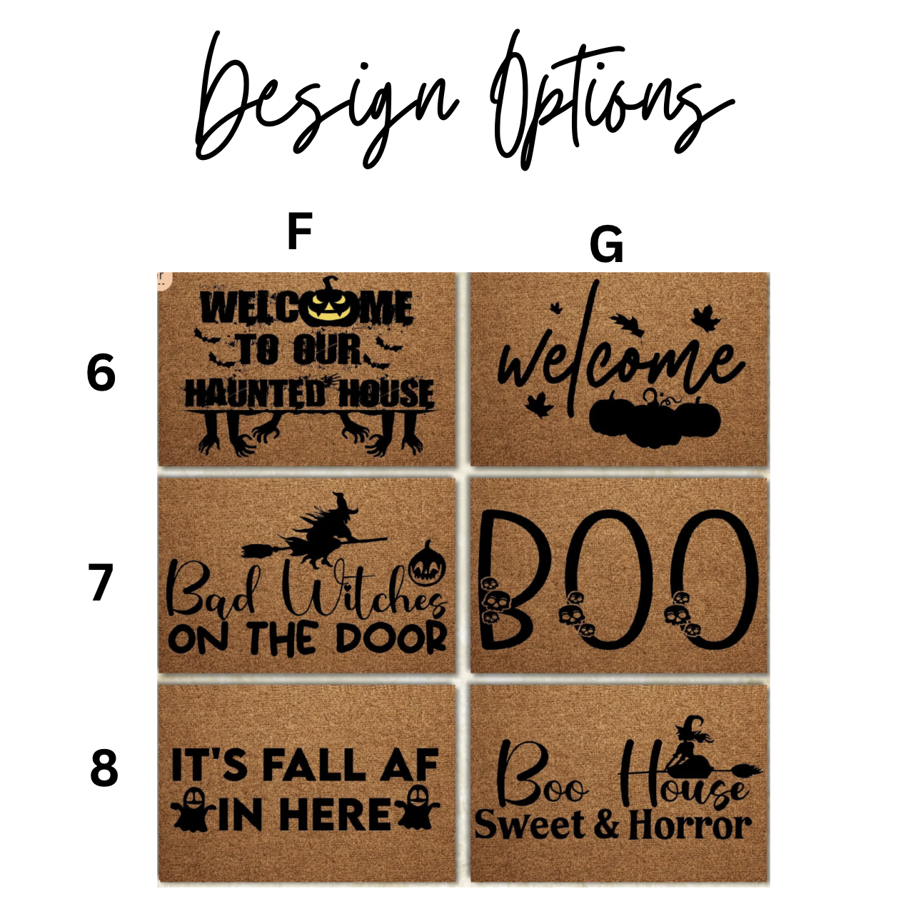 HALLOWEEN DIY DOORMAT KIT