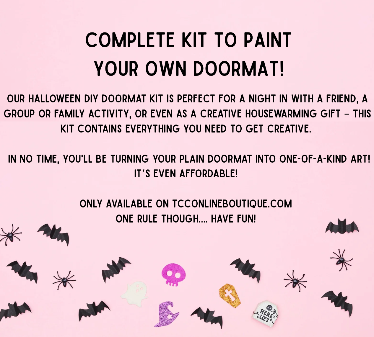 HALLOWEEN DIY DOORMAT KIT