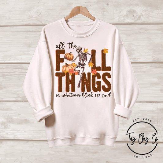 ALL THE FALL THINGS BLINK 182 SWEATSHIRT
