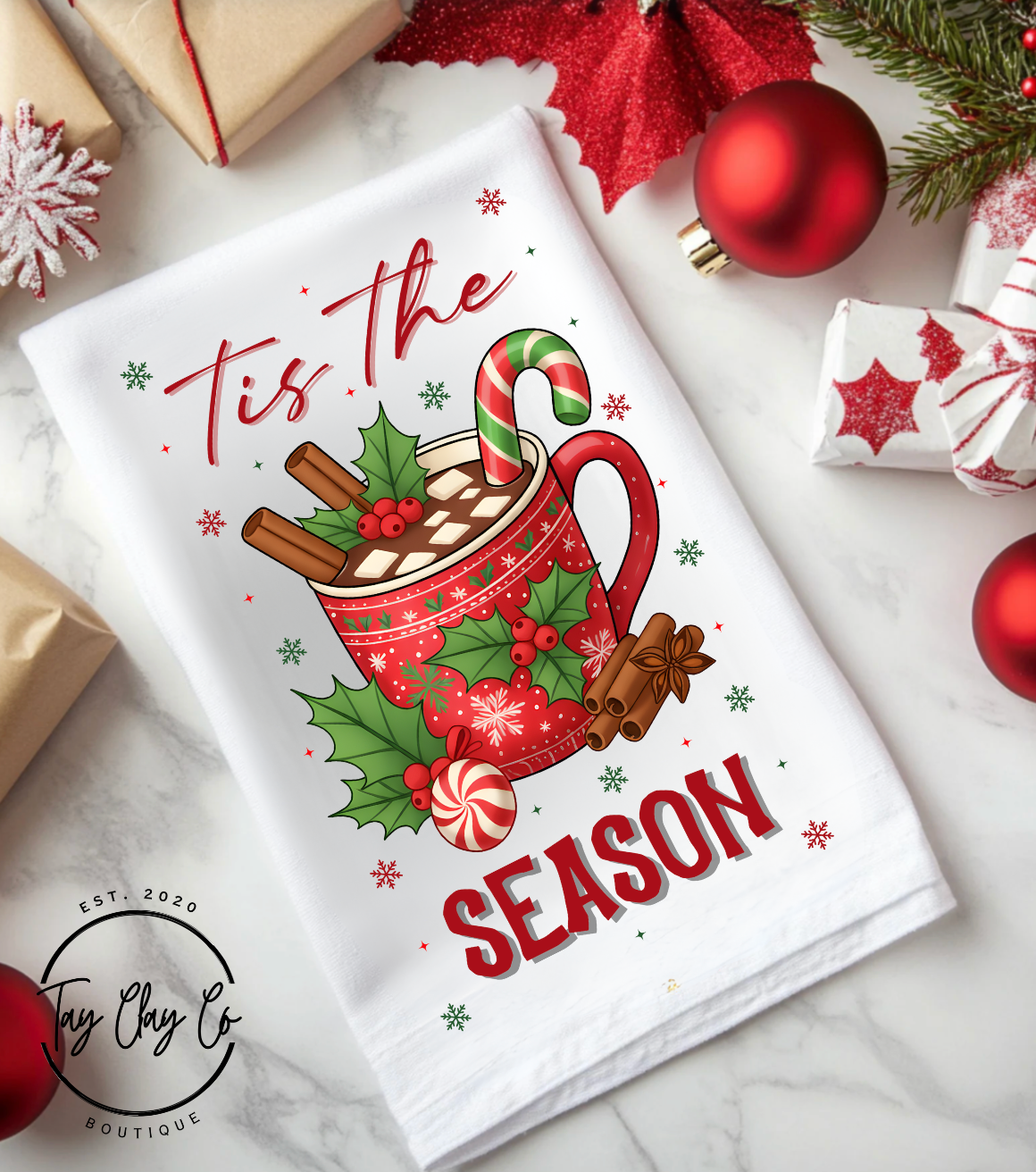 TIS THE SEASON HAND TOWEL