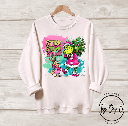 STINK STANK STUNK WATERCOLOR SWEATSHIRT