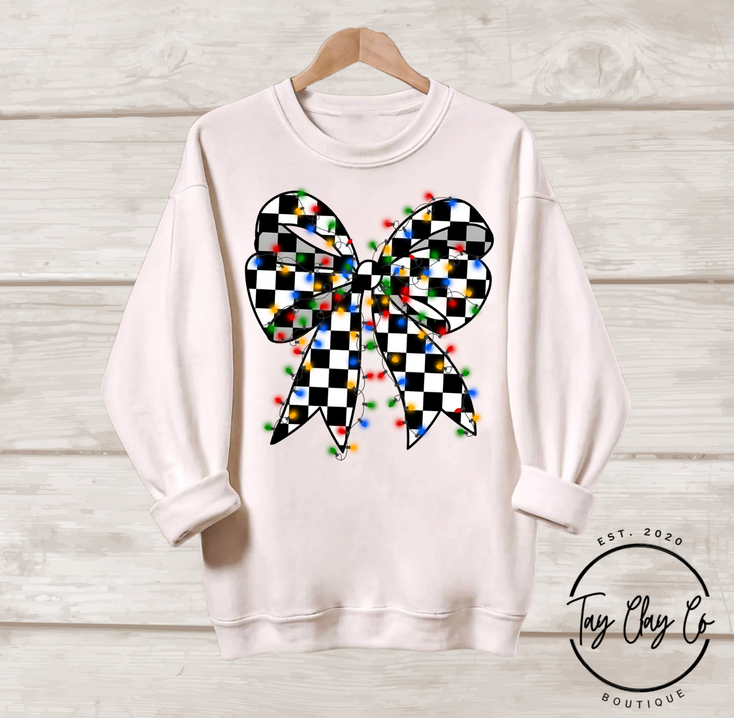 CHECKERED FLAG LIGHTS SWEATSHIRT