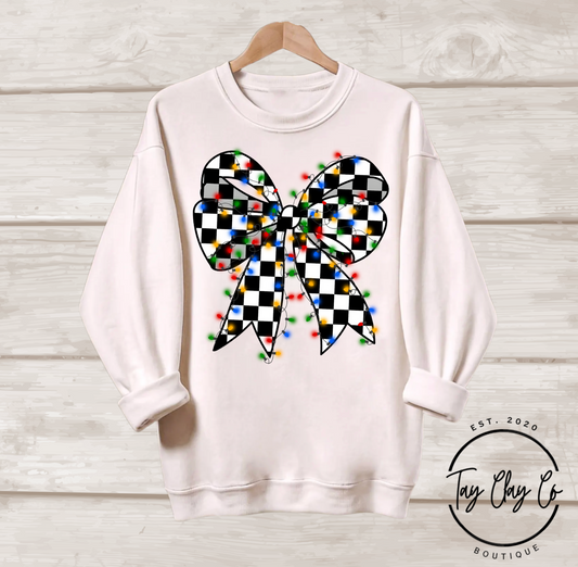 CHECKERED FLAG LIGHTS SWEATSHIRT