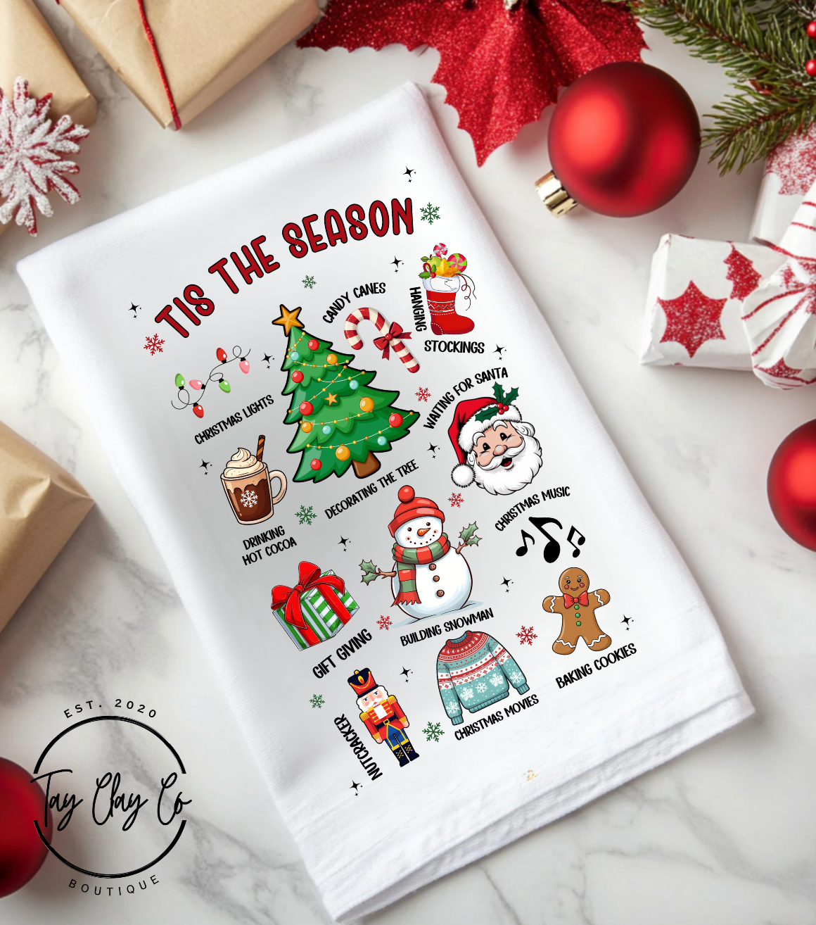 TIS THE SEASON HAND TOWEL